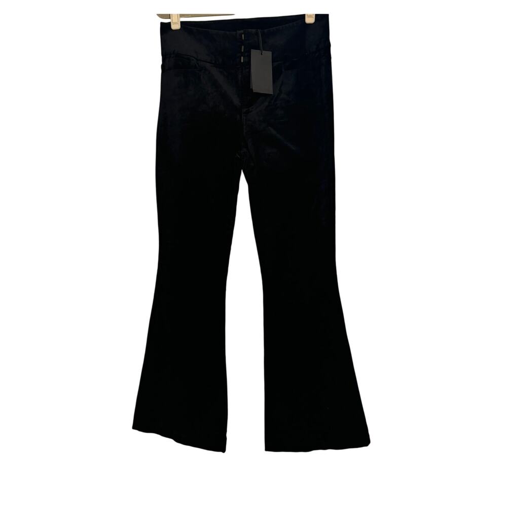NWT Paige Lou Lou High Rise Velvet Flare Leg Jean - Size 29